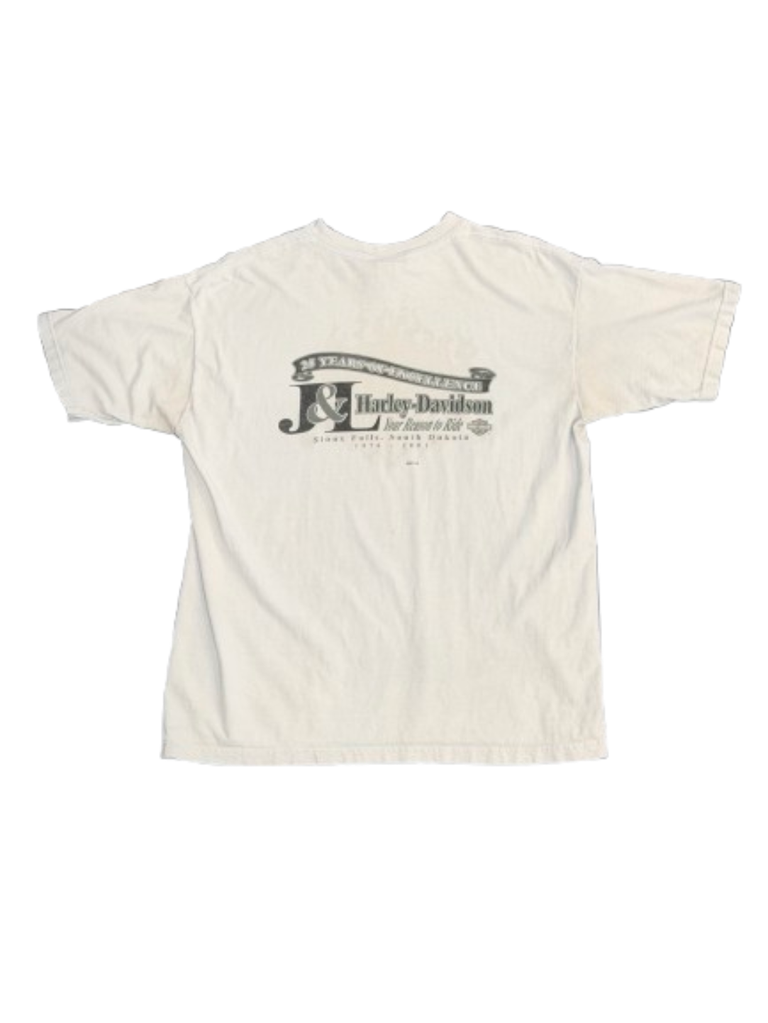Y2K Vintage Harley Davidson 25 Years of Excellence Tee