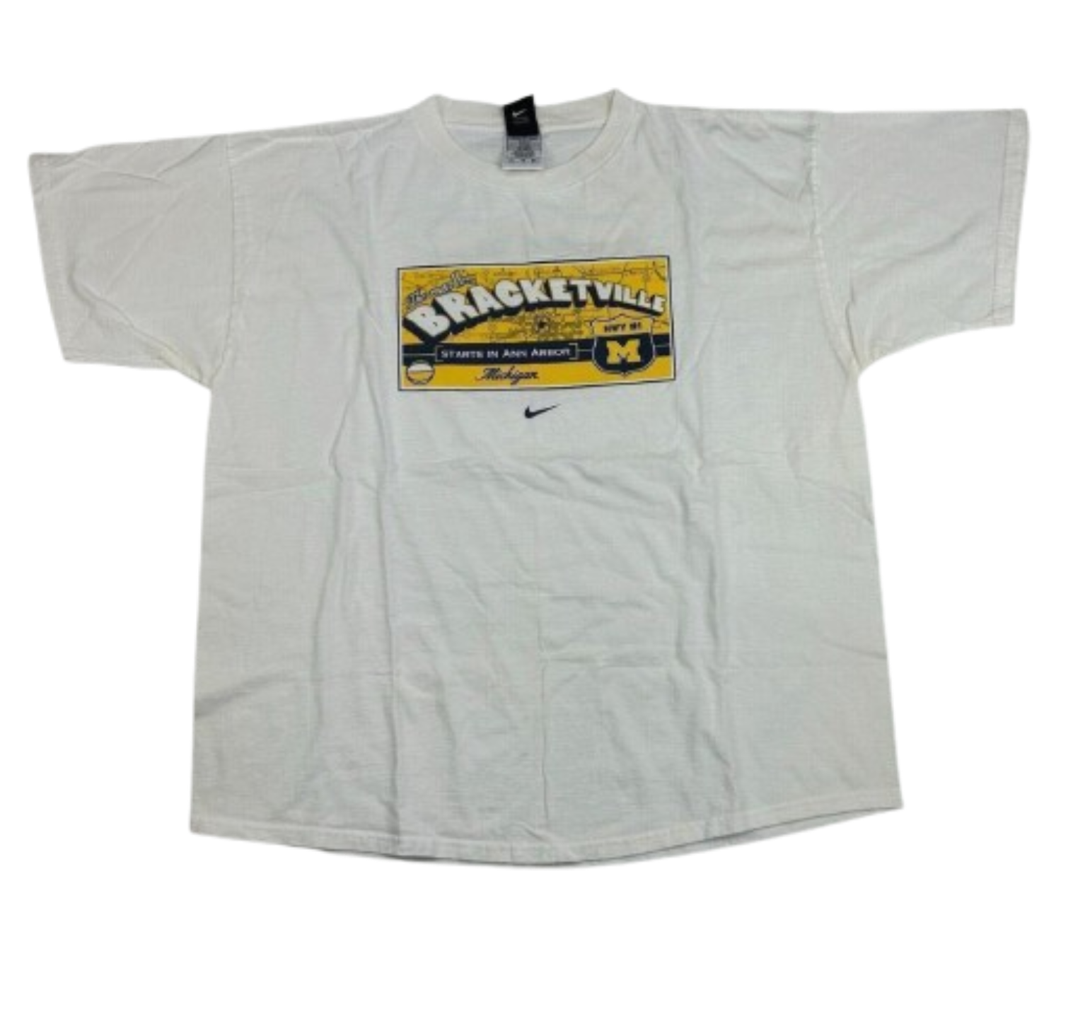 Y2K Vintage Nike Michigan HWY #1 'Bracketville' Tee