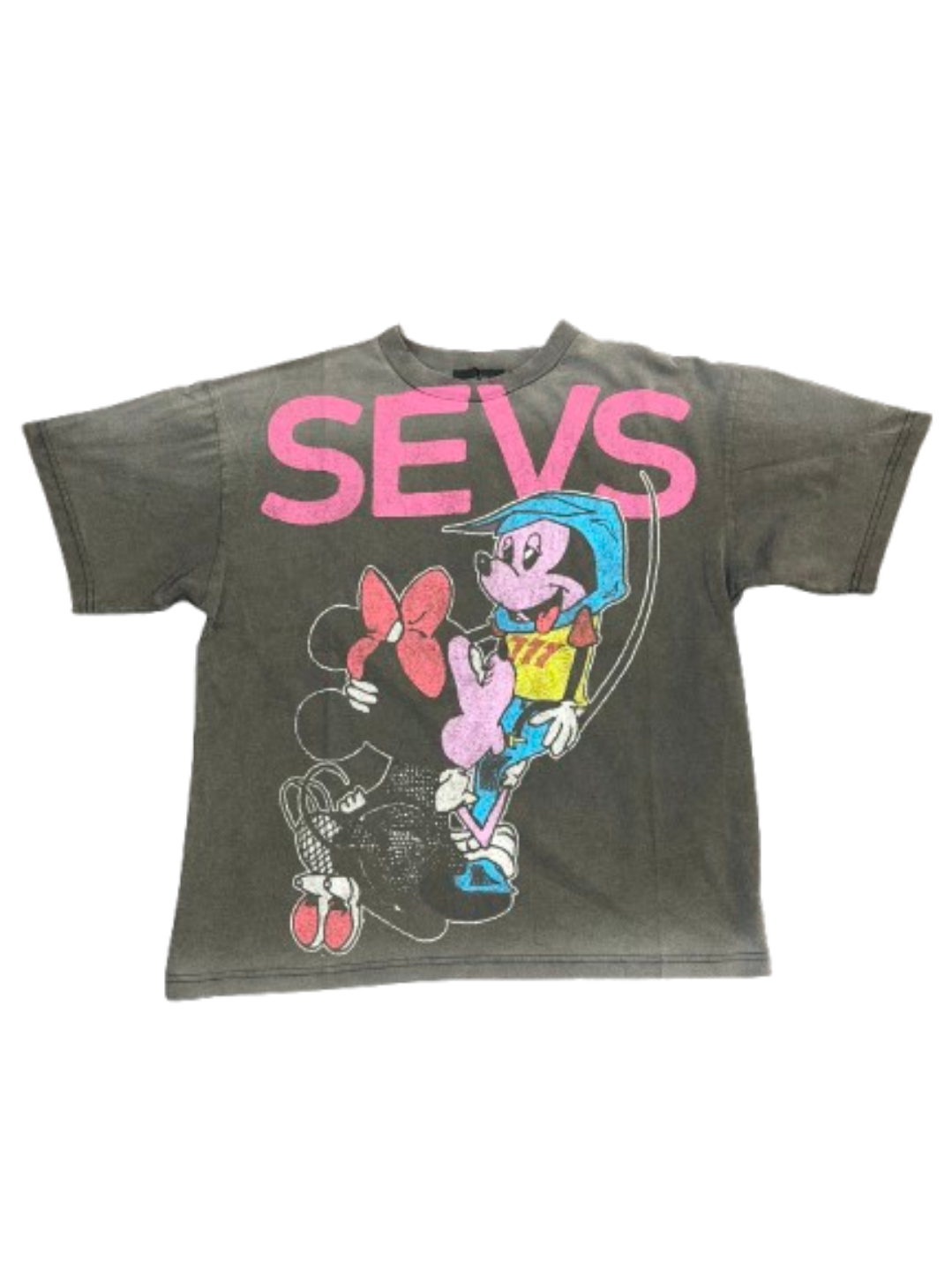 Triple Seven M&M SEVS T-Shirt Washed Grey
