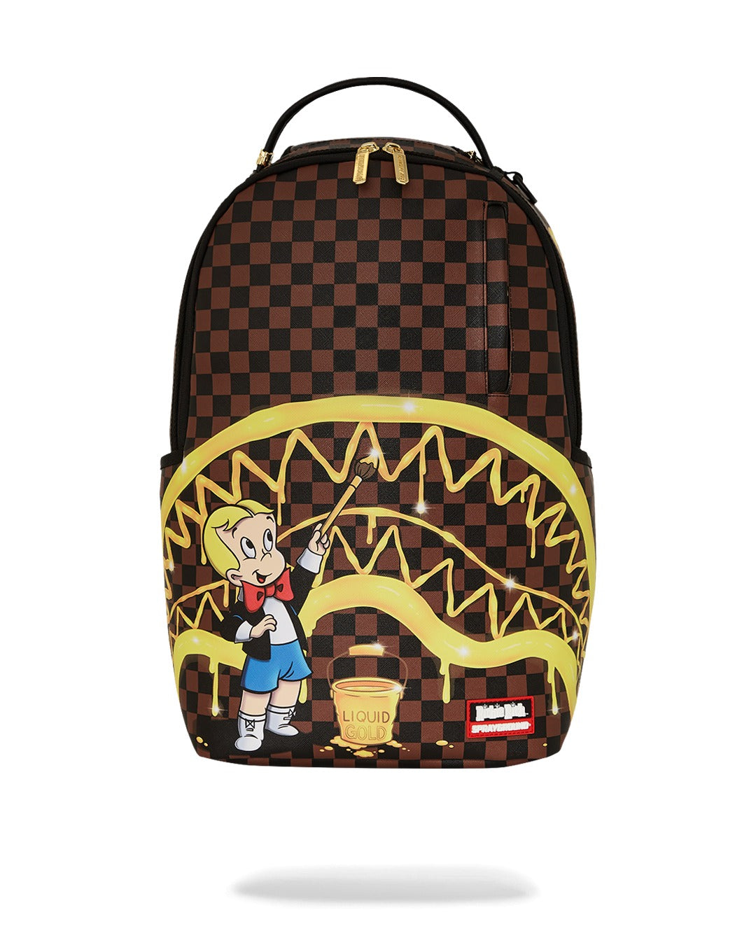 SPRAYGROUND RICHIE RICH GOLD SHARKMOUTH DLXSV BACKPACK