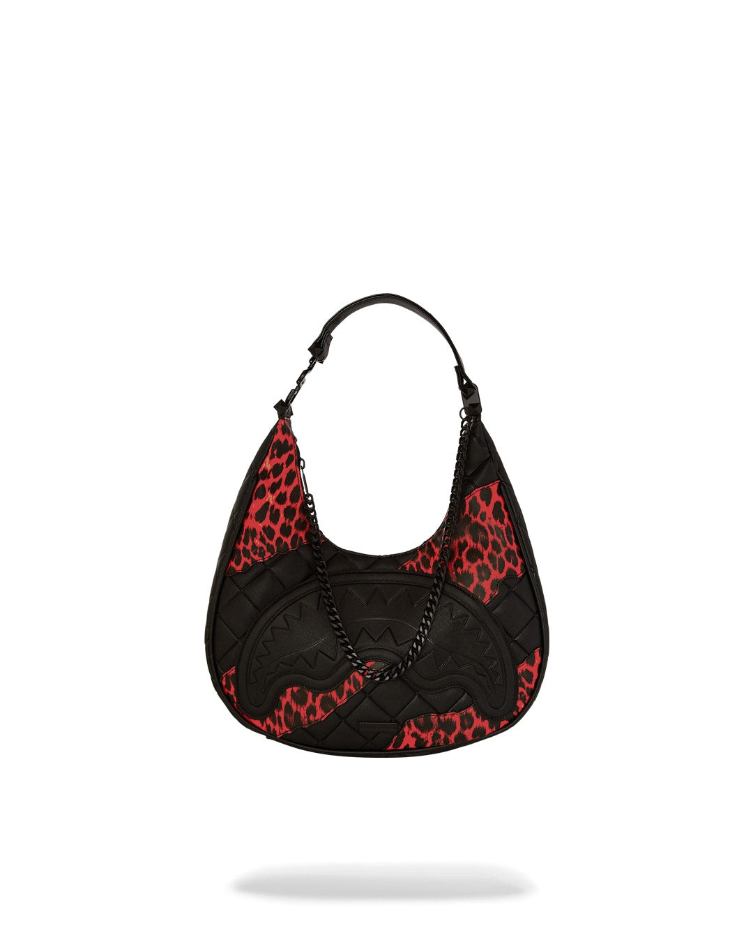 SPRAYGROUND RED LEOPARD PUFFER VICE SHOULDER BAG
