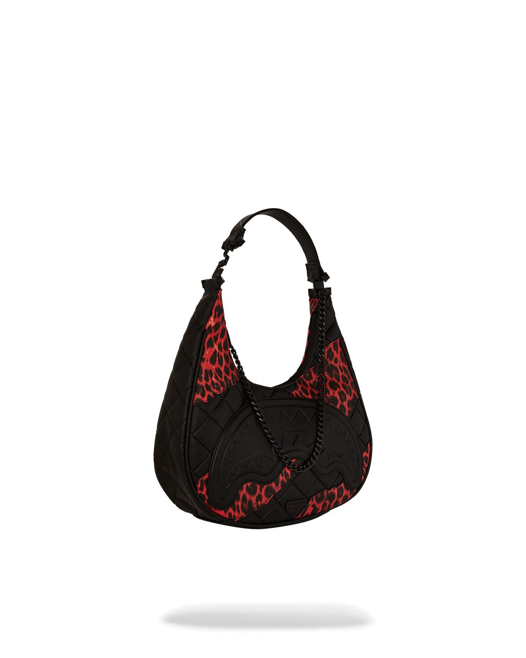 SPRAYGROUND RED LEOPARD PUFFER VICE SHOULDER BAG