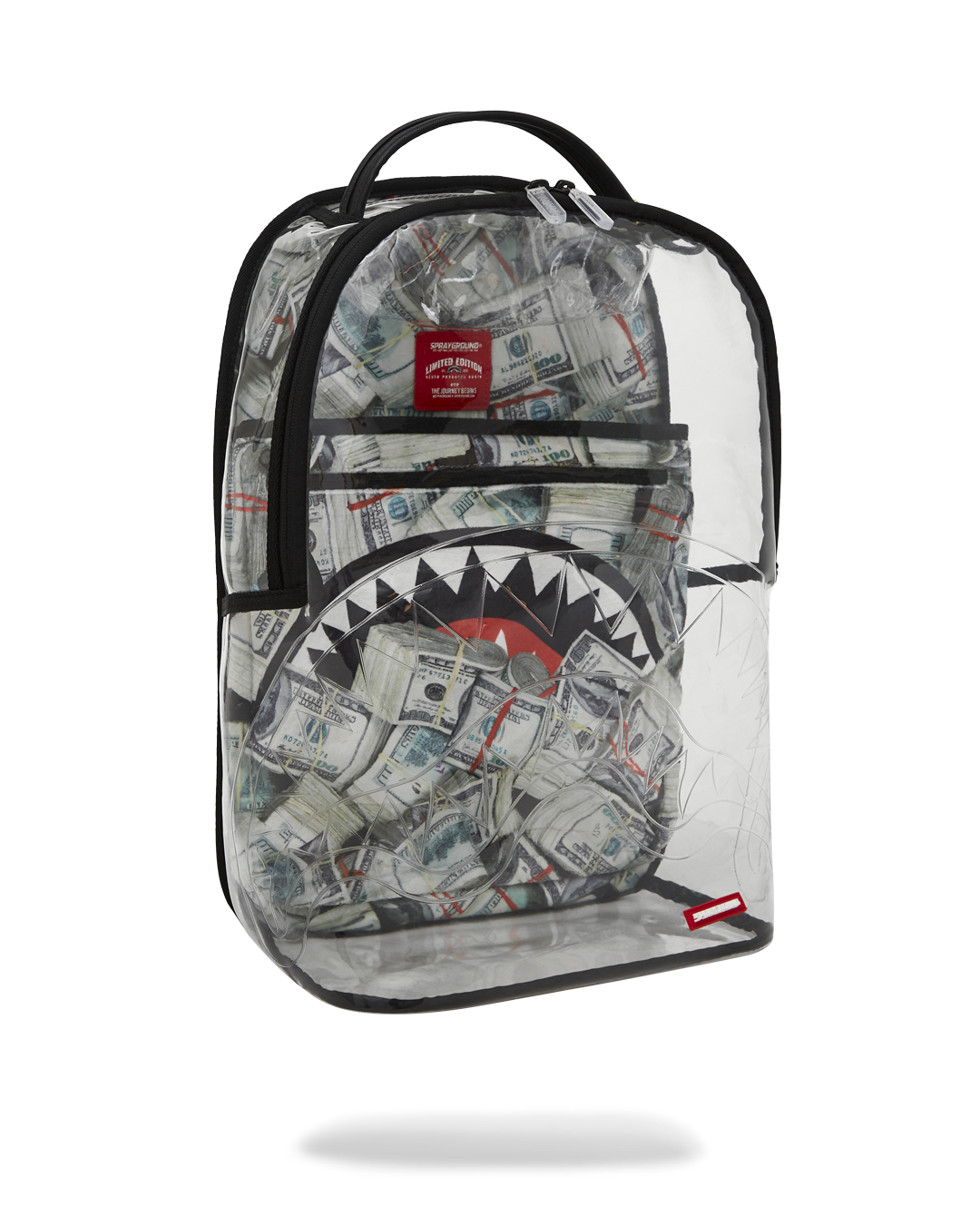 SPRAYGROUND MONEY PILE CLEAR DLXS BACKPACK