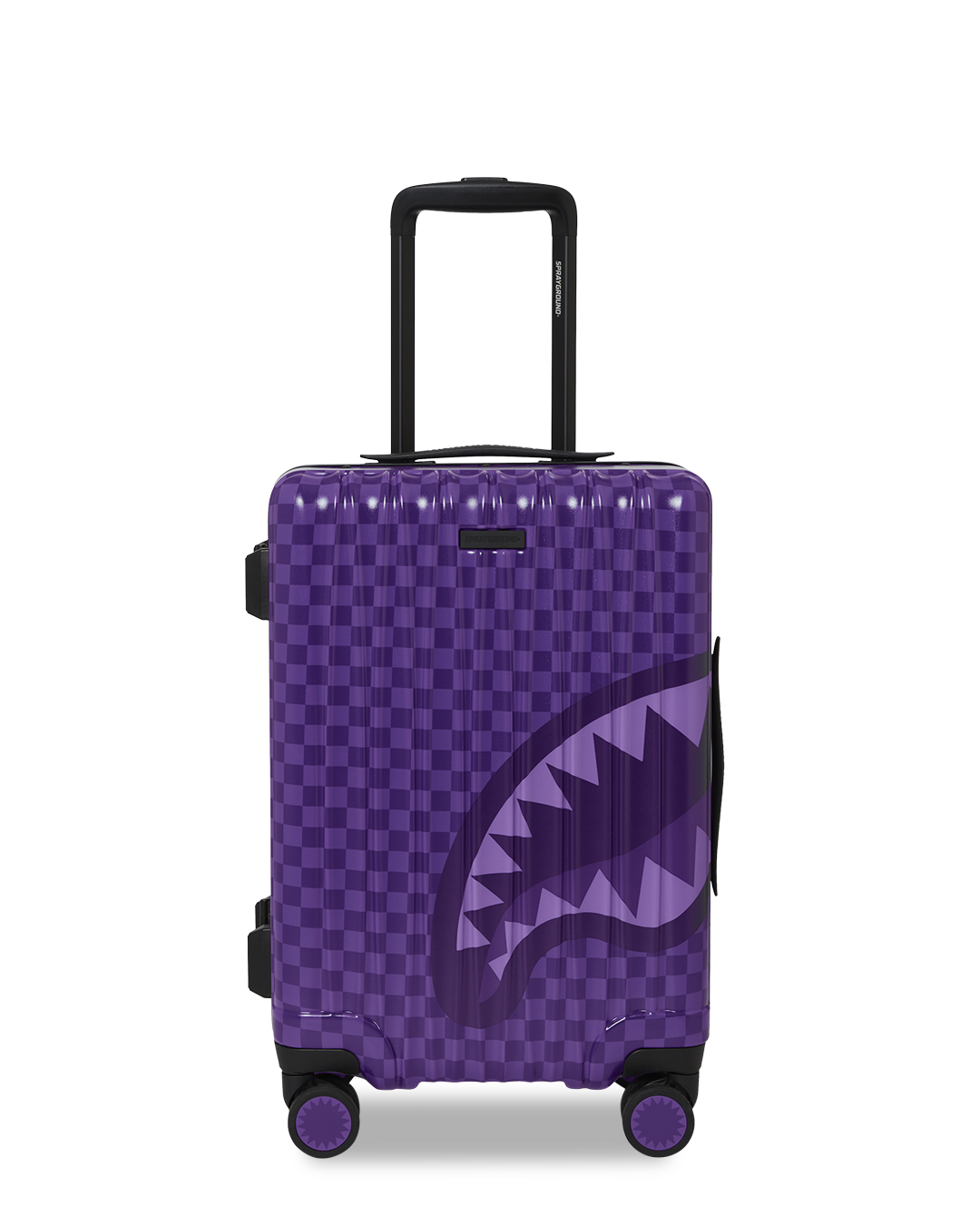 SPRAYGROUND PURPLE SHARK SHARKS IN PARIS CARRY-ON LUGGAGE