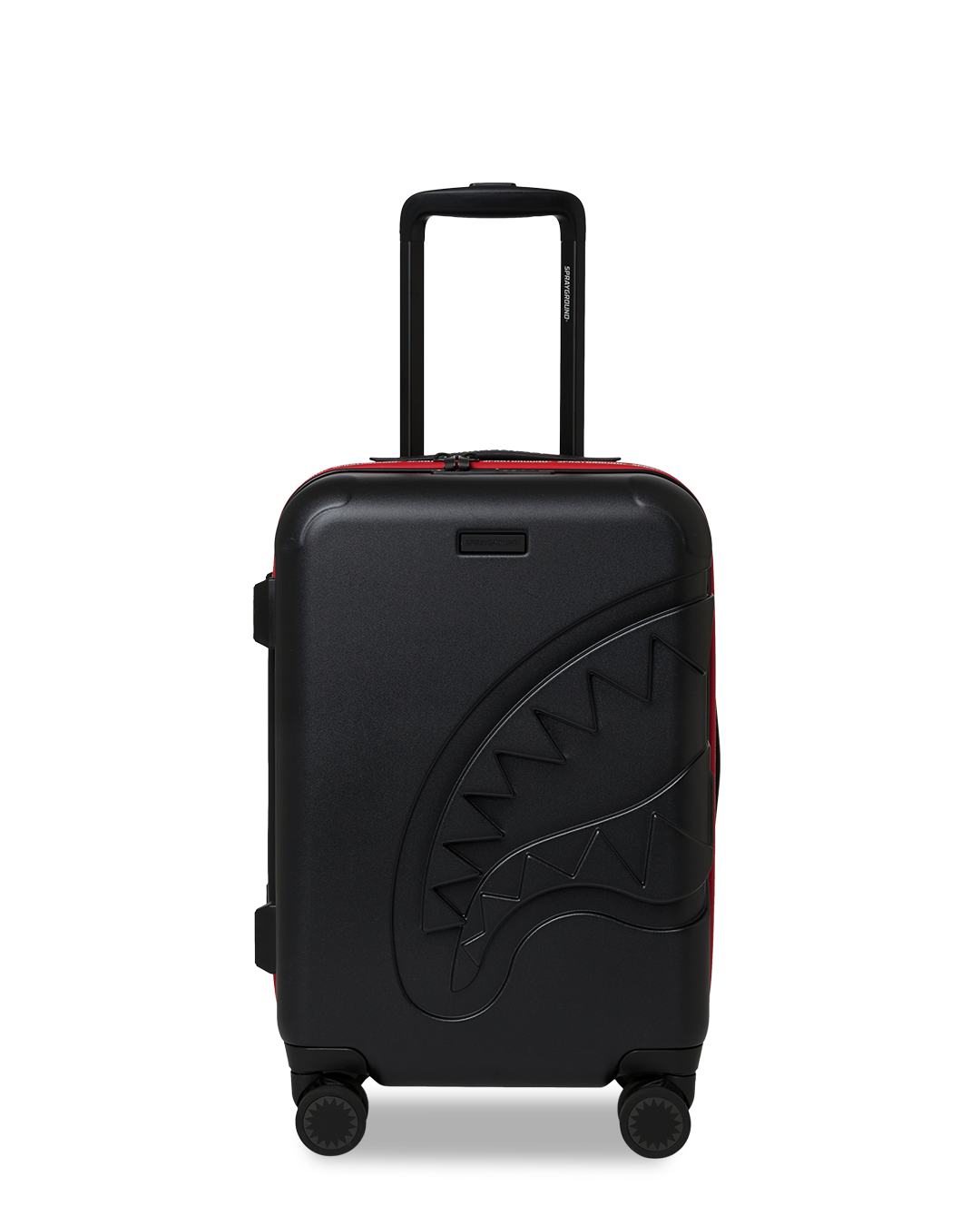 SPRAYGROUND PRINTED ZIPPER SHARK CARRY-ON LUGGAGE