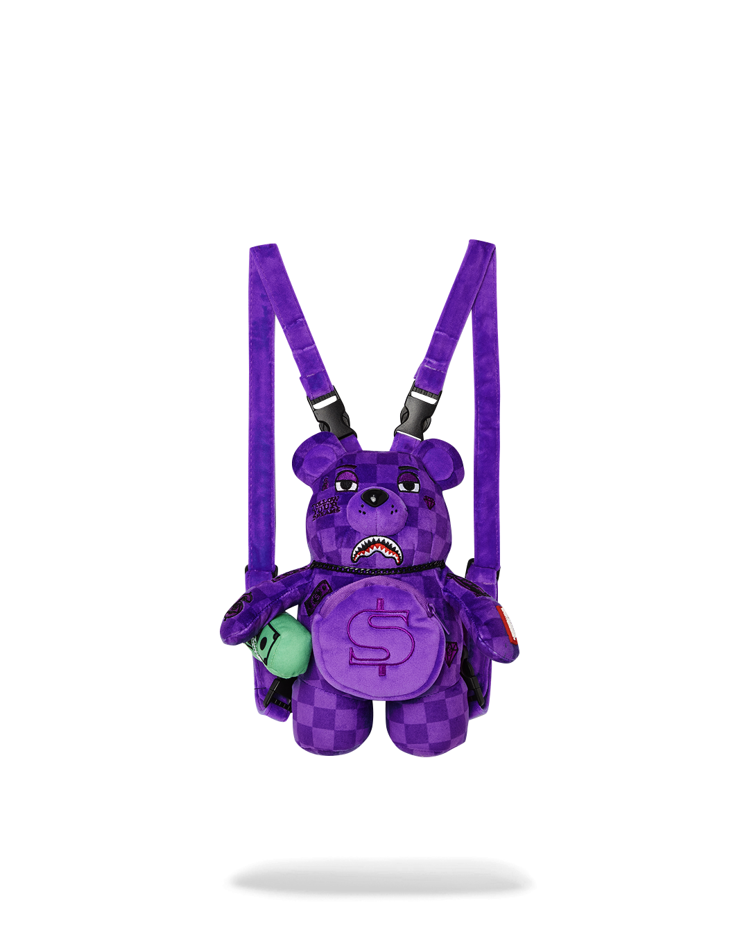 SPRAYGROUND PURPLE SHARK SHARKS IN PARIS MINI BEAR CUB