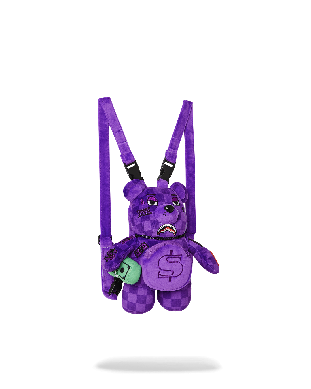 SPRAYGROUND PURPLE SHARK SHARKS IN PARIS MINI BEAR CUB