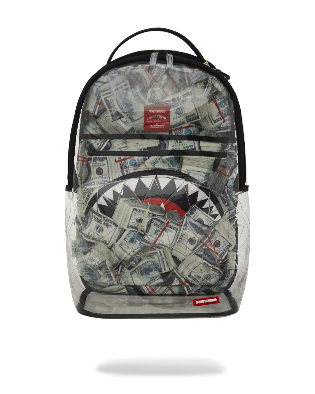 SPRAYGROUND MONEY PILE CLEAR DLXS BACKPACK