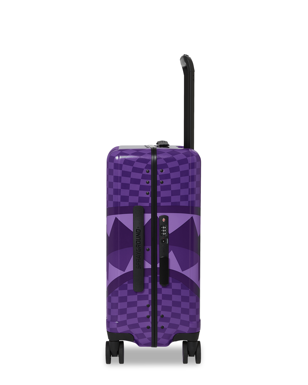 SPRAYGROUND PURPLE SHARK SHARKS IN PARIS CARRY-ON LUGGAGE
