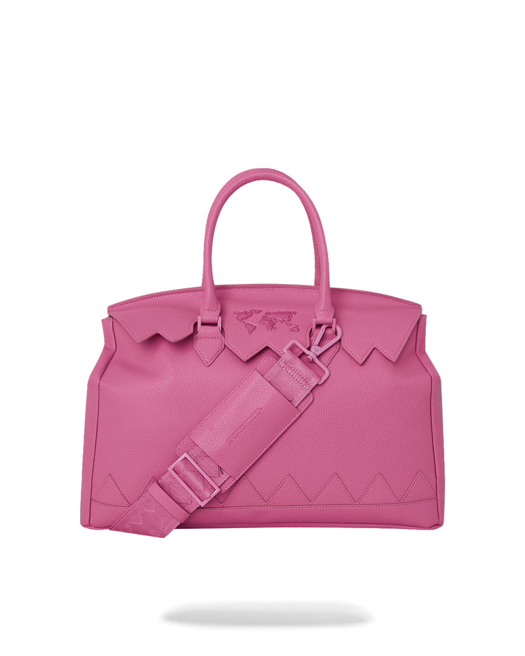 SPRAYGROUND JAMES GLOBAL PINK SPIRKIN HANDBAG