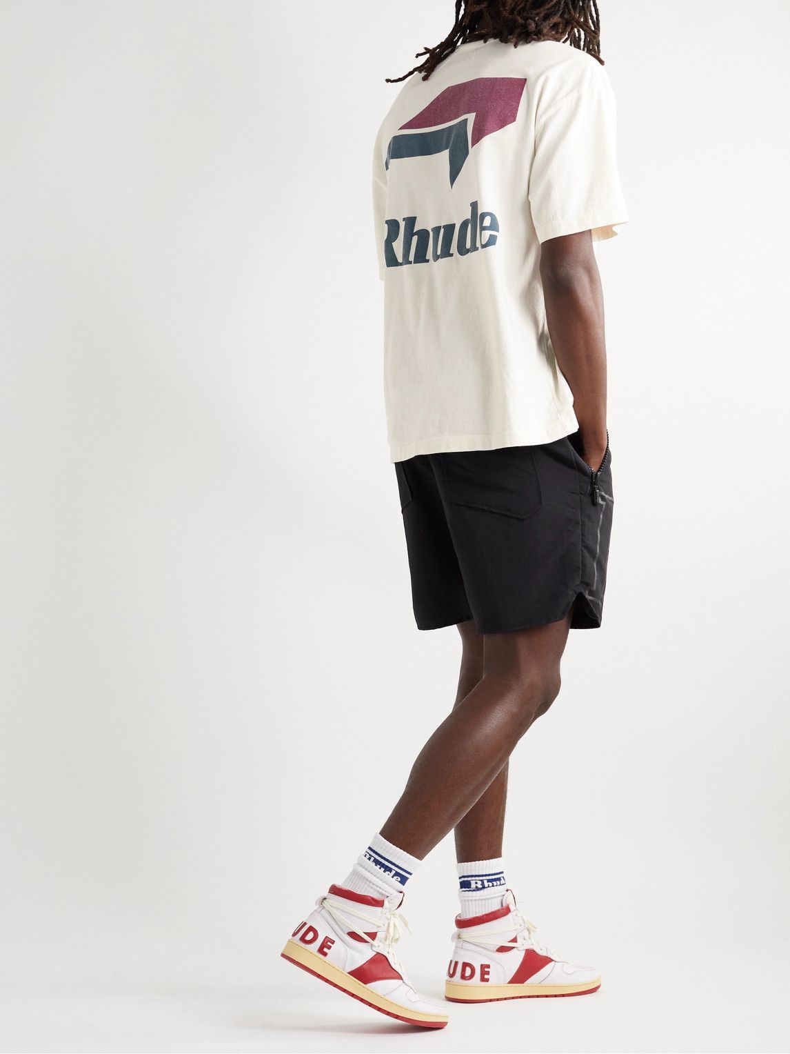 Rhude Speed Mark T-Shirt Bone