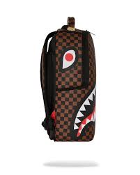 SPRAYGROUND SPLIT BROWN AND CREAM CHECK DLXV BACKPACK