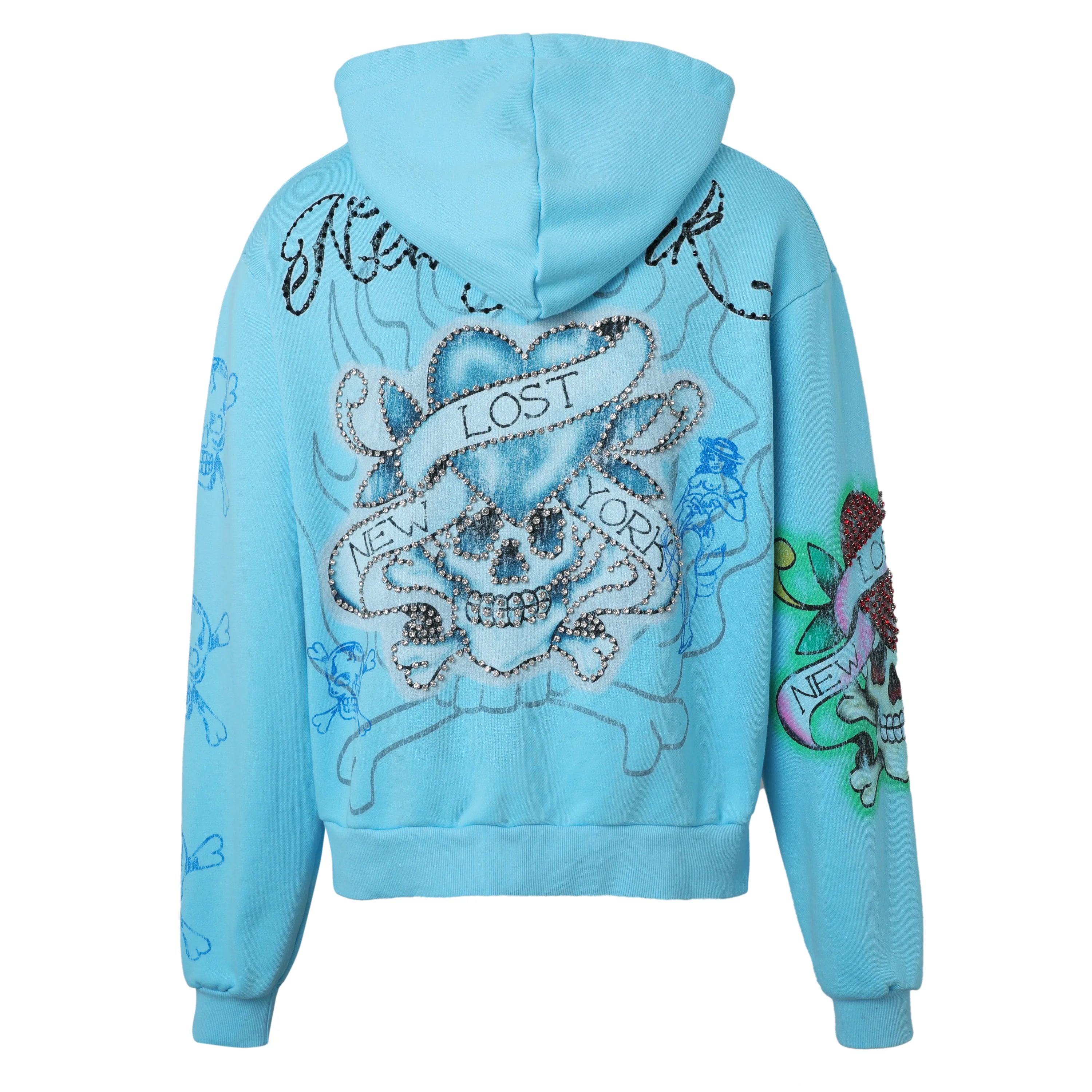 Lost Intricacy Ink & Bones Zip-Up Hoodie