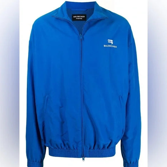 Balenciaga Logo Nylon Track Jacket (PRE-OWNED)