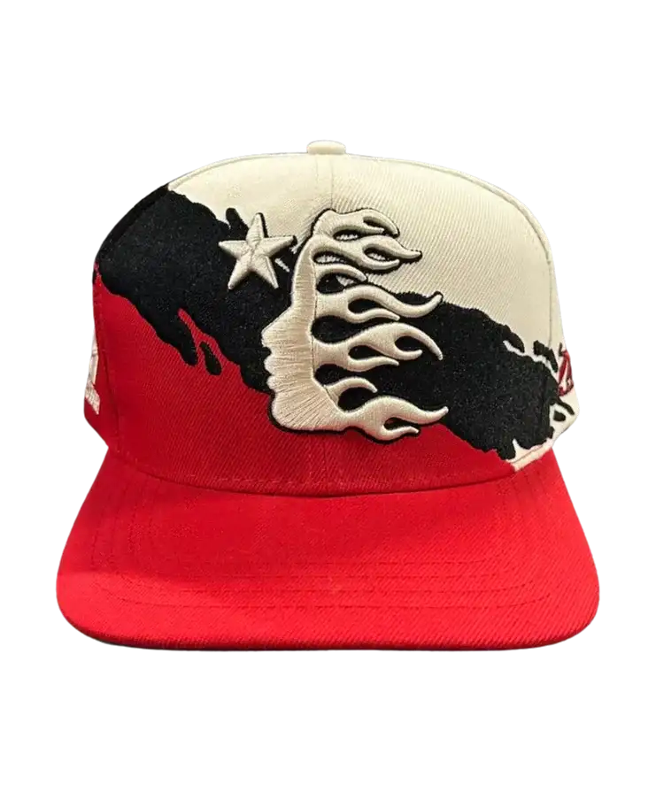 HS Paintbrush Snapback Hat Red/Black