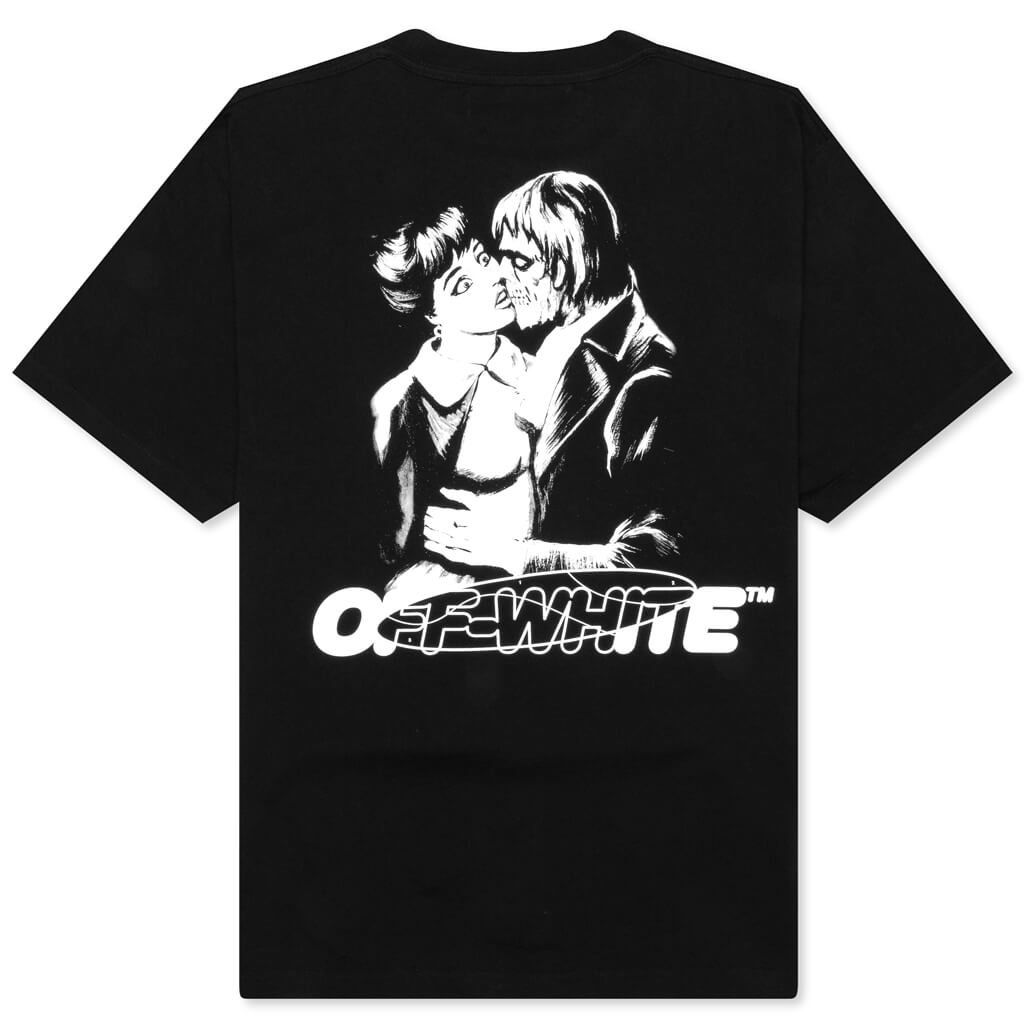 OFF-WHITE Kiss 21 Print Tee Black (PRE-OWNED)