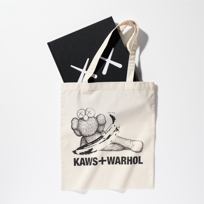 KAWS + WARHOL x UNIQLO UT Collection Tote Bag (2024)
