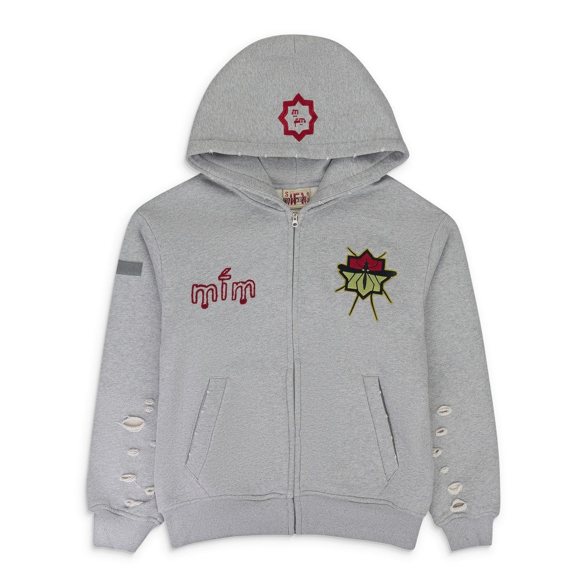 MURD333R.FM Special Ops Hoodie Grey