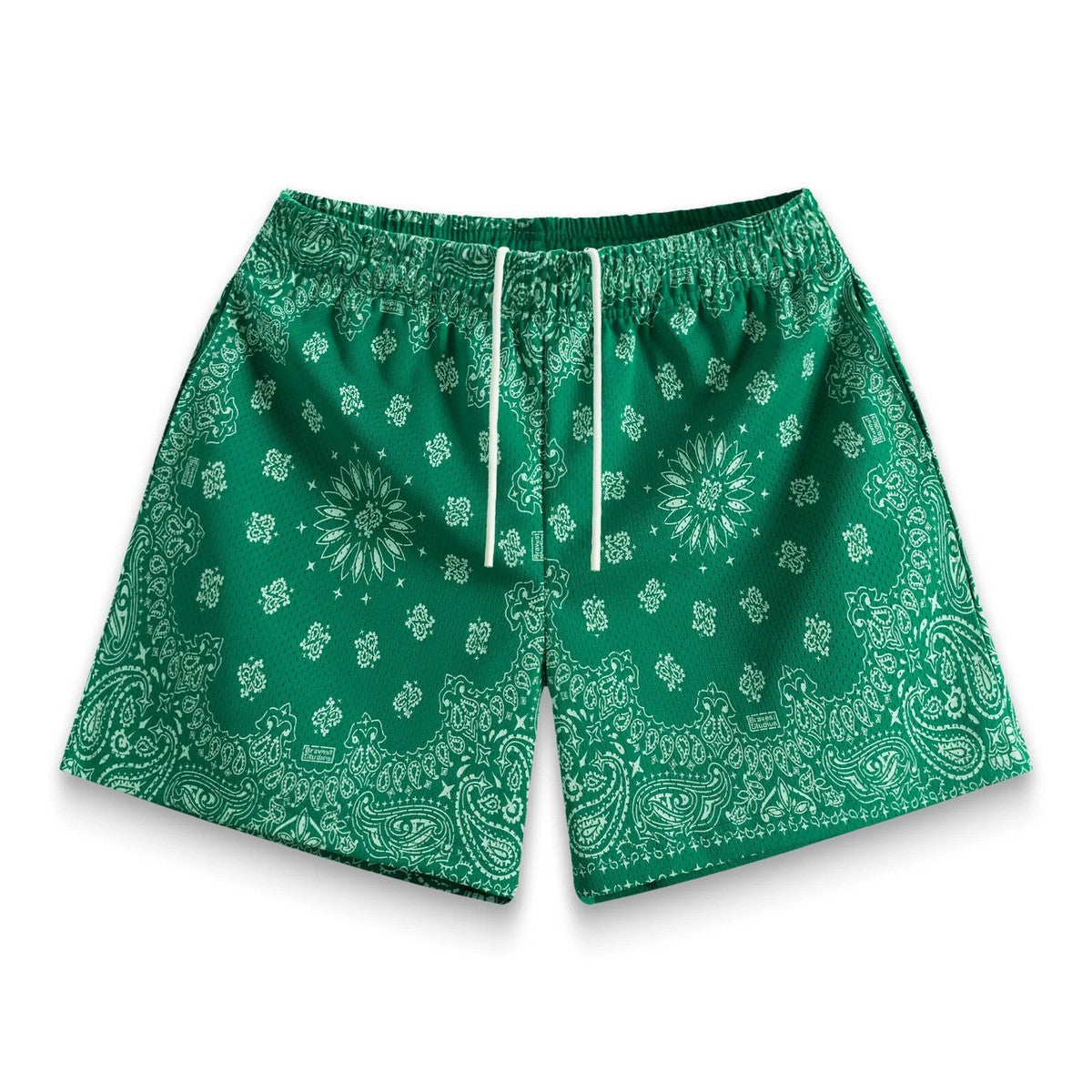 Bravest Studio Paisley Pine Green Shorts