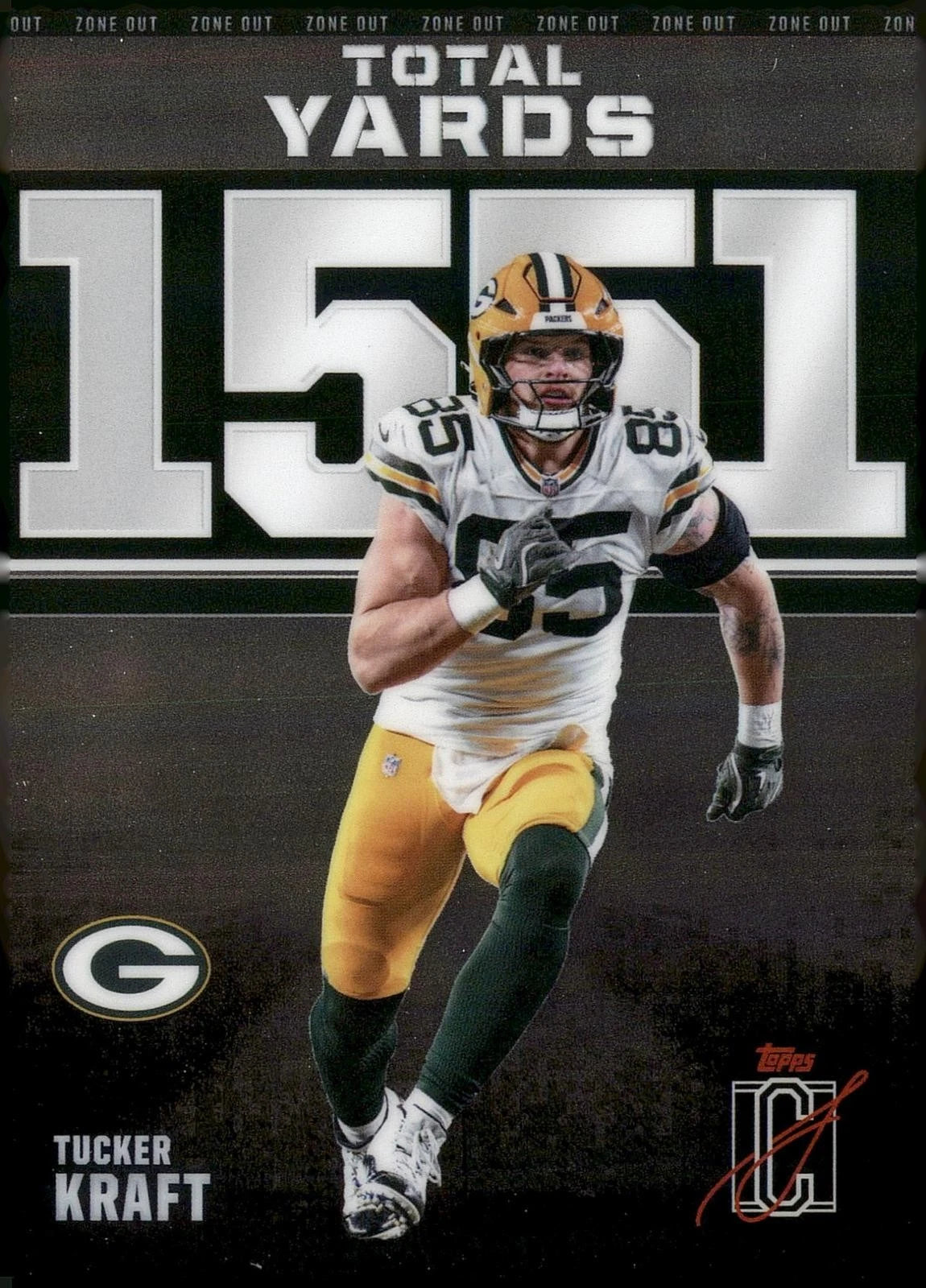 Tucker Kraft #ZO-25 2025 Topps Signature Class Zone Out