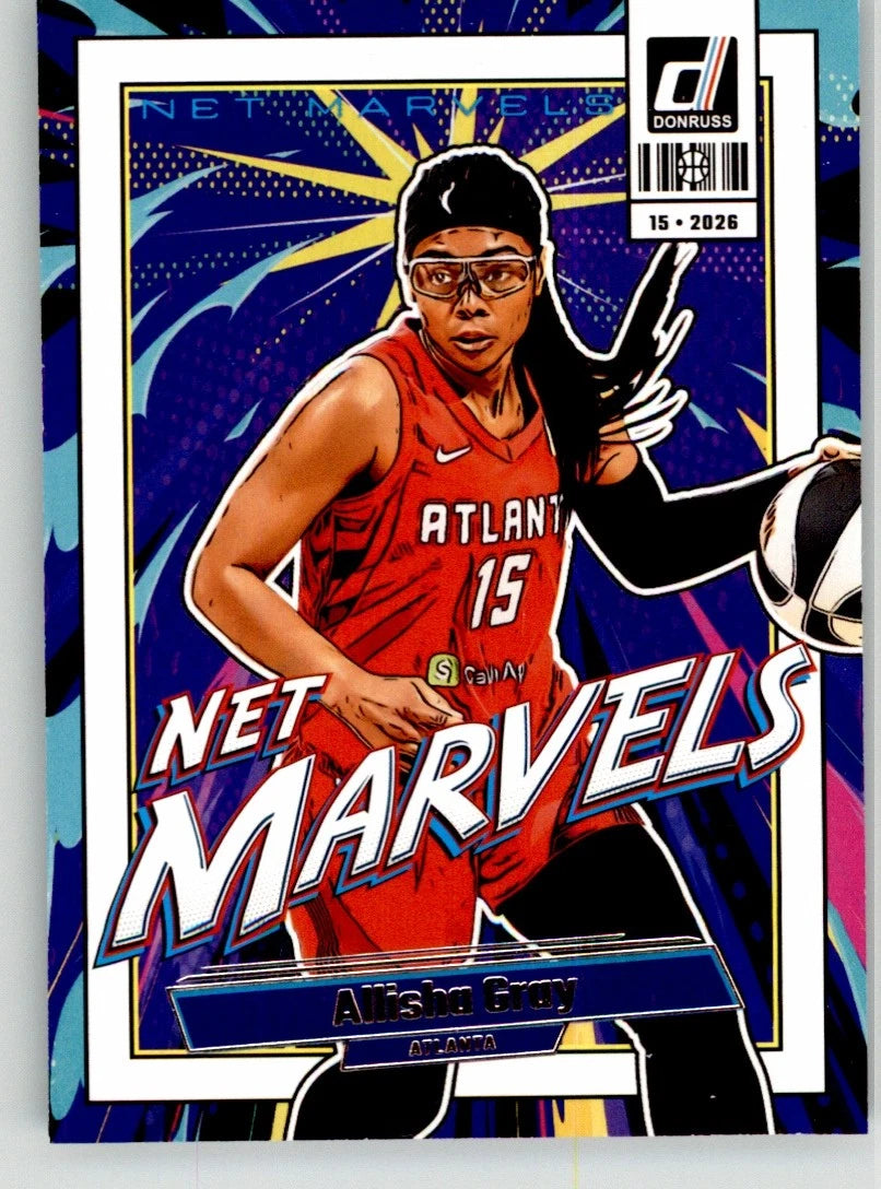 Allisha Gray #20 2026 Panini Donruss WNBA Net Marvels