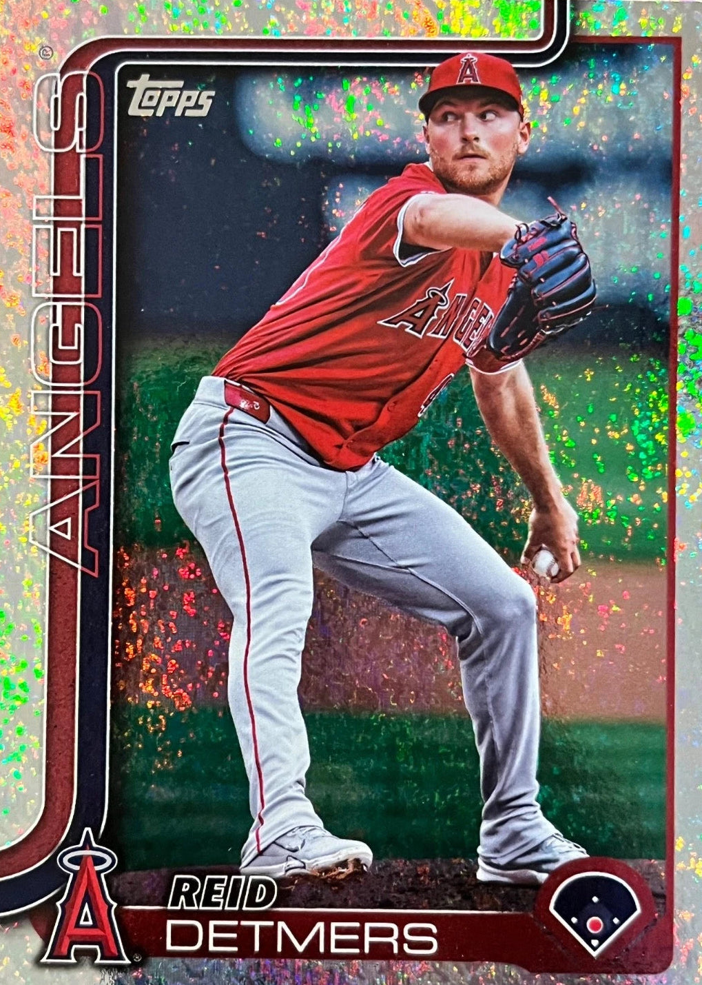 Reid Detmers 2025 Topps #471 Rainbow Foil