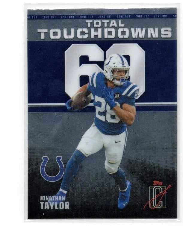 Jonathan Taylor #ZO-6 2025 Topps Signature Class Zone Out