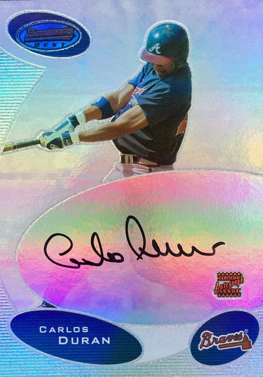 Carlos Duran 2003 Bowman's Best Autographed Rookie Card #BB-CAD