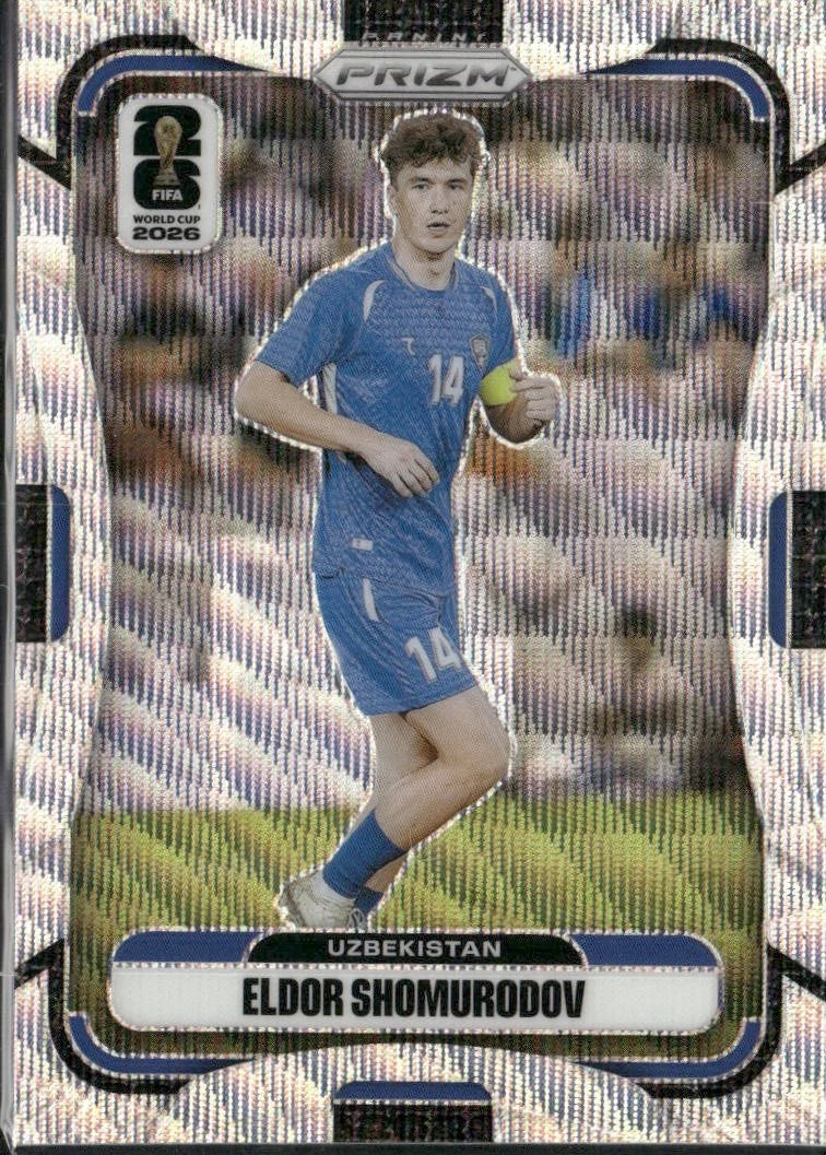 2026 Panini Prizm FIFA World Cup Eldor Shomurodov Wave Prizms #445 Uzbekistan