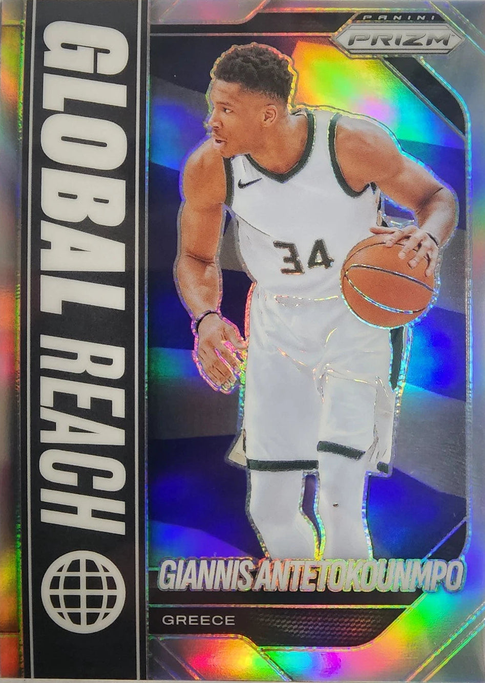 2025-26 Panini Prizm - Global Reach Giannis Antetokounmpo #4 Silver Prizm