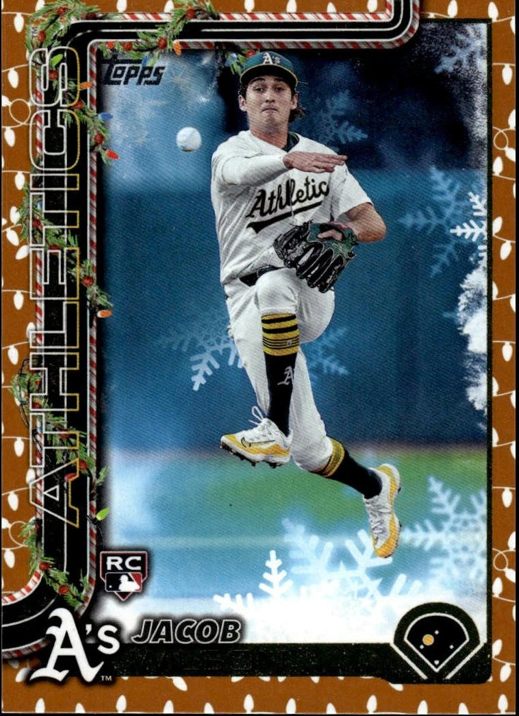 2025 Topps Holiday #H4 Jacob Wilson Gold Holiday Lights