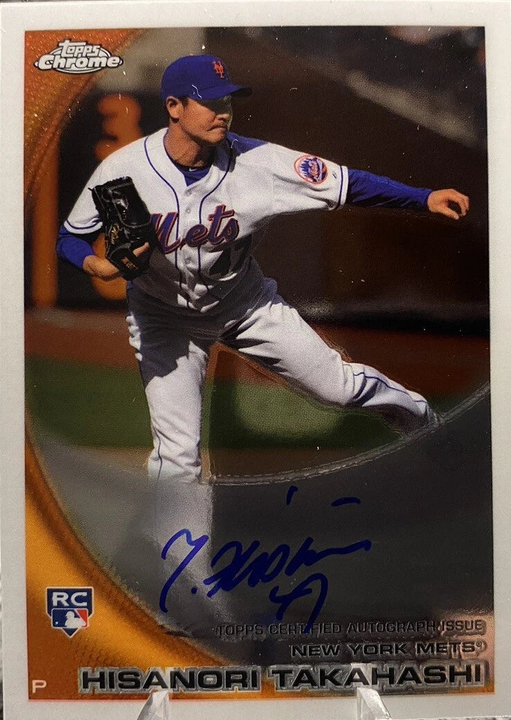 2010 Topps Chrome Rookie Auto Hisanori Takahashi #217 Rookie Auto RC
