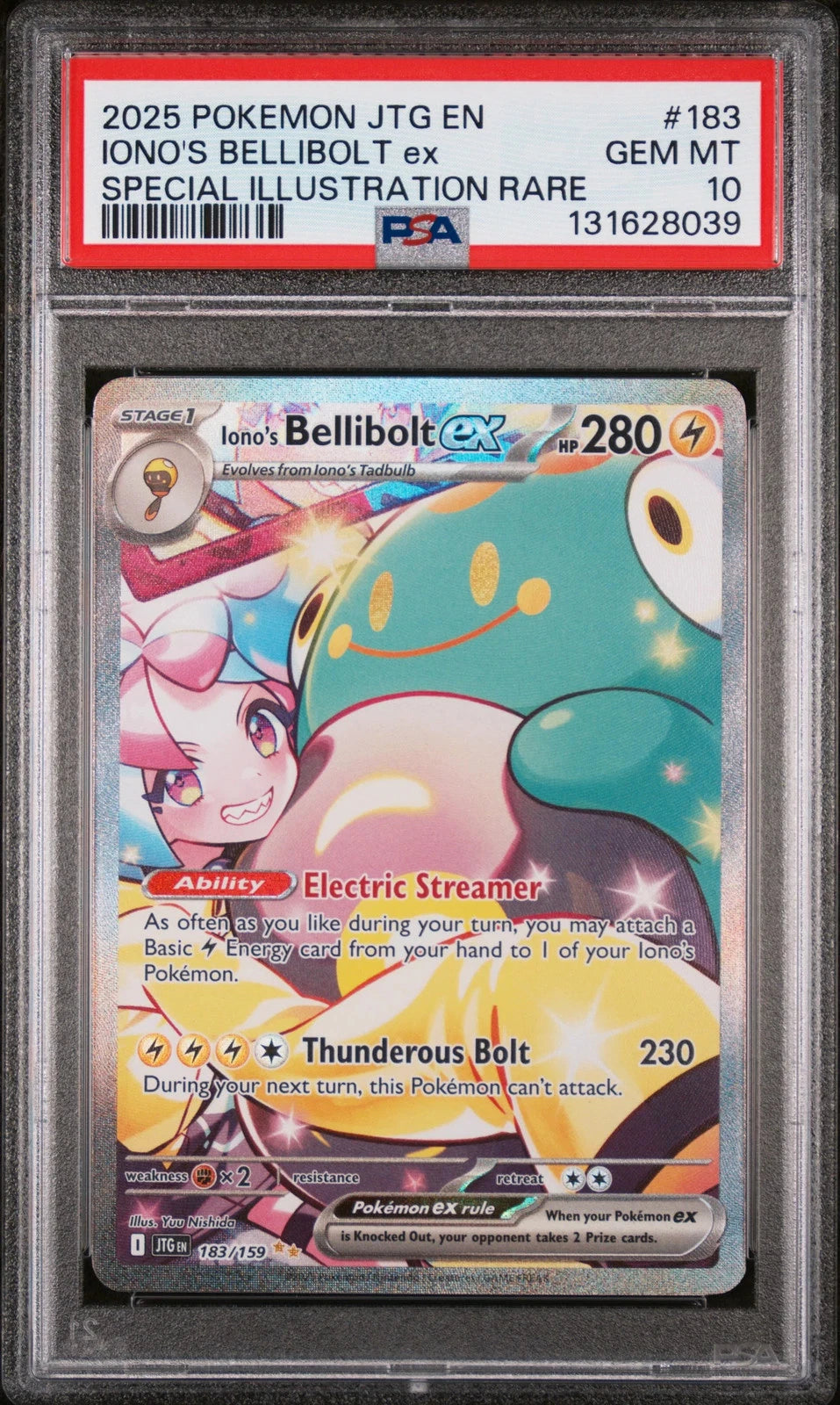 Iono's Bellibolt ex #183 Pokemon Journey Together [PSA 10]