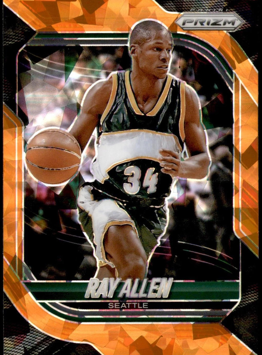 2025-26 Panini Prizm #153 Ray Allen Orange Ice Prizm