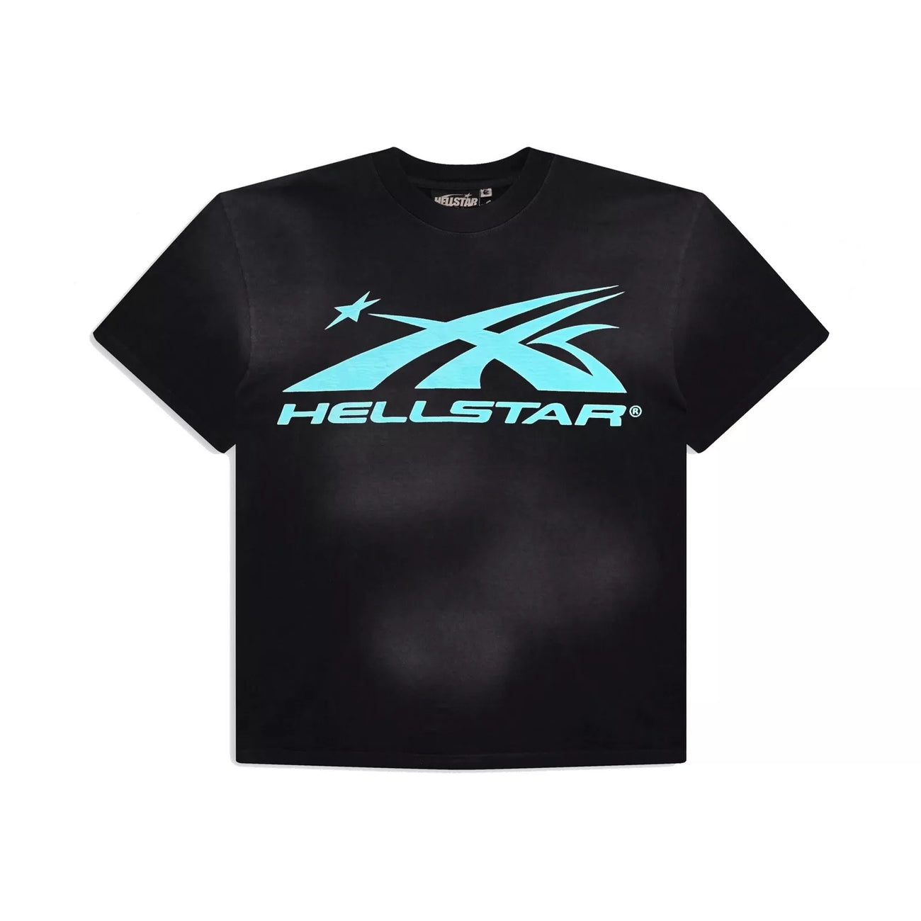 HS Gel Sport Logo T-Shirt Black/Light Blue
