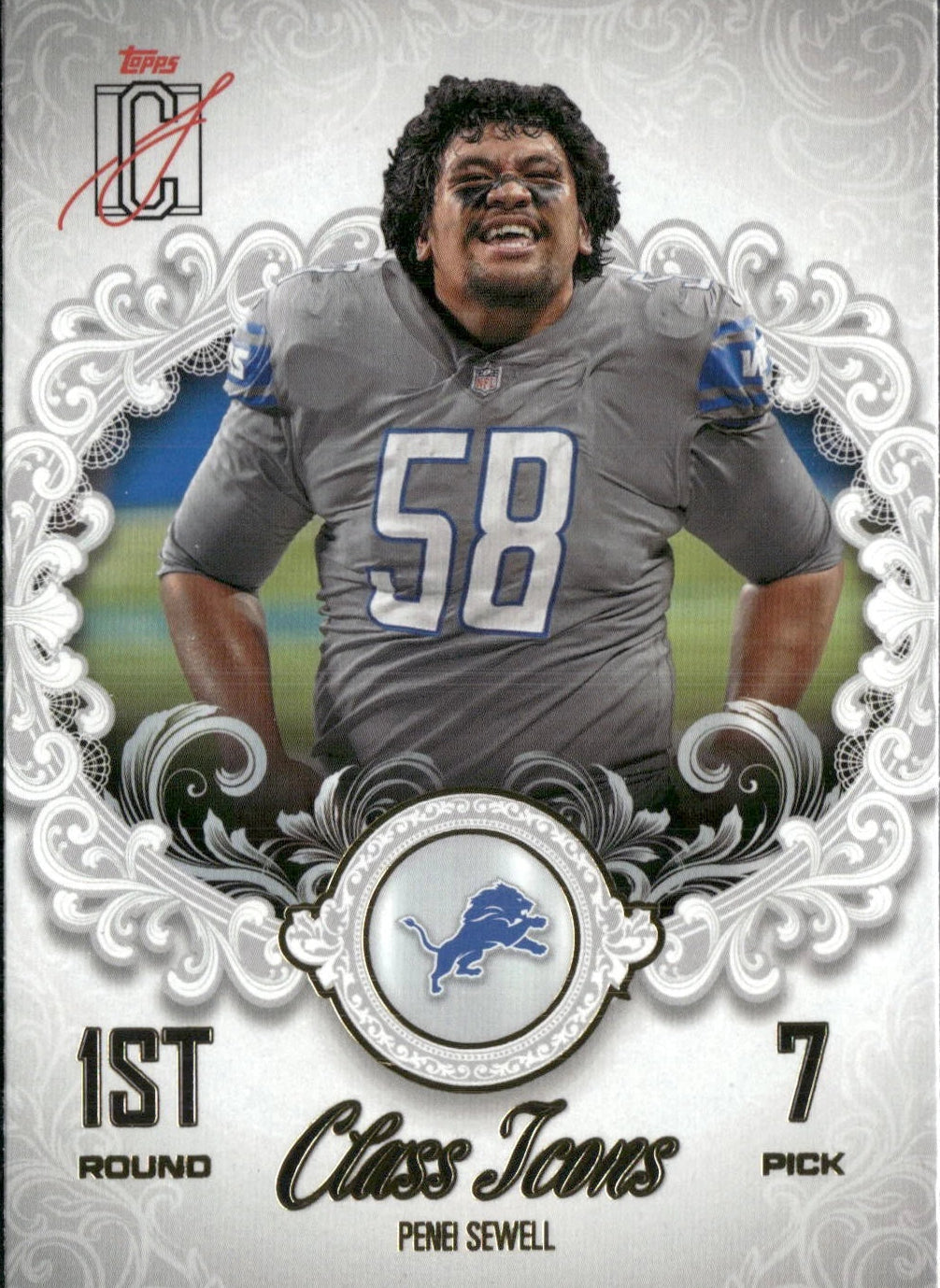 2025 Topps Signature Class #CI-15 Penei Sewell Class Icons