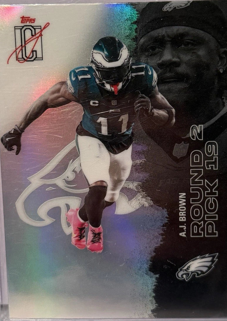 Topps 2025 Signature Class A.J. Brown Refractor #93 Philadelphia Eagles NFL