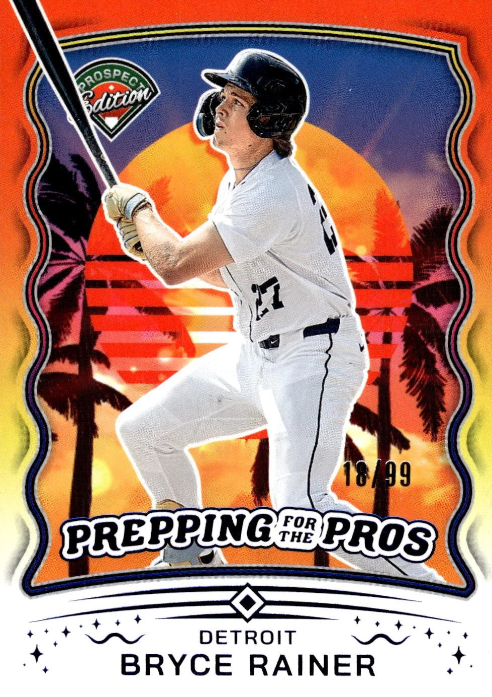 Bryce Rainer [Red] #2 2025 Panini Prospect Edition Prepping for the Pros
