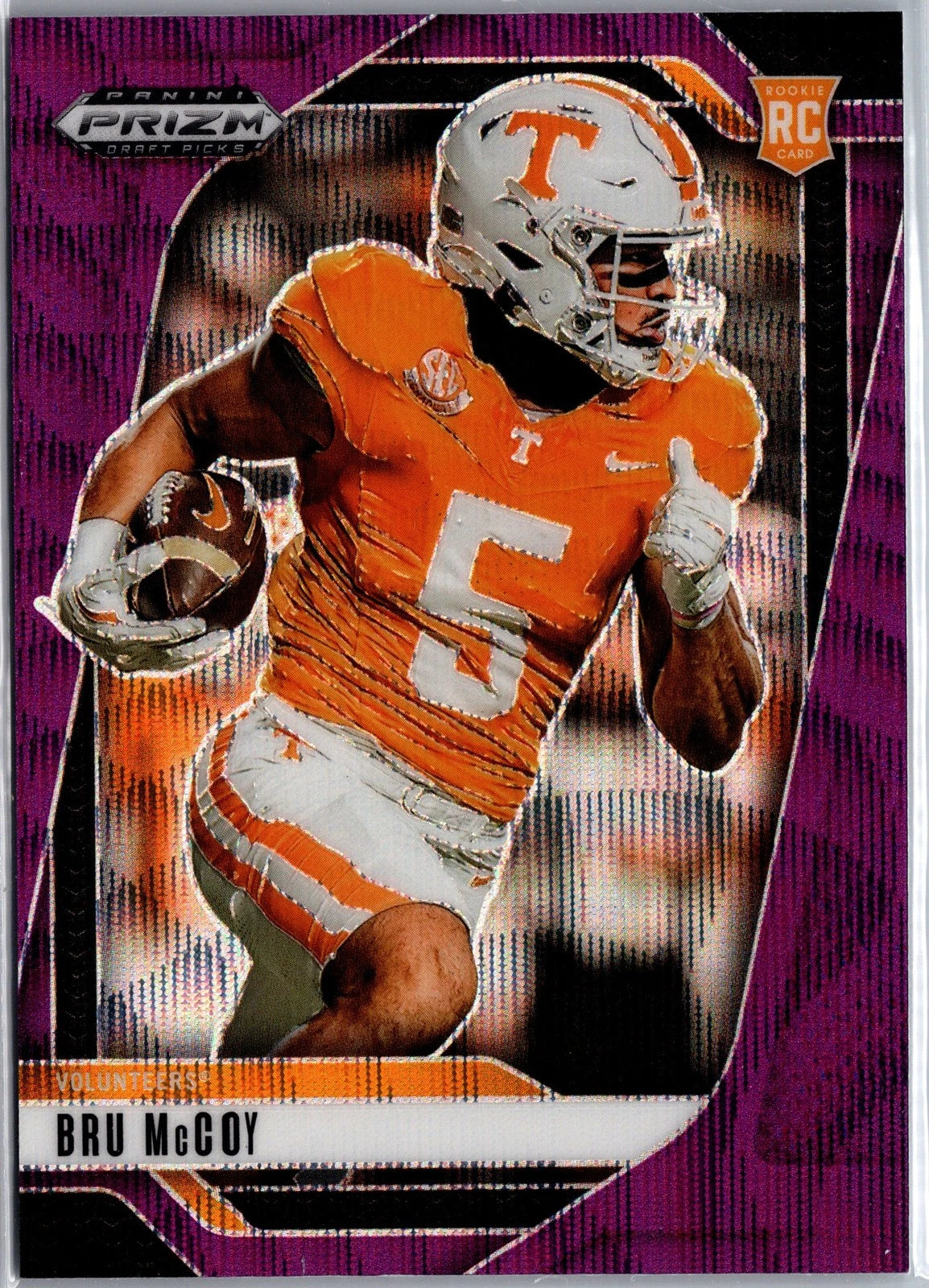 2025 Panini Prizm Draft Picks #123 Bru McCoy Prizms Purple Wave
