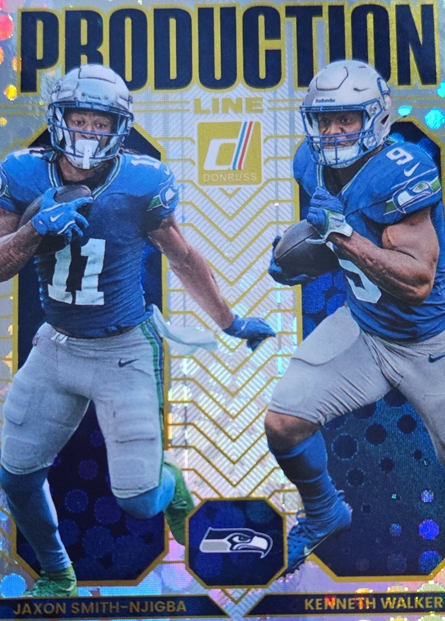 2025 Panini Donruss - Production Line Jaxon Smith-Njigba, Kenneth Walker III #14