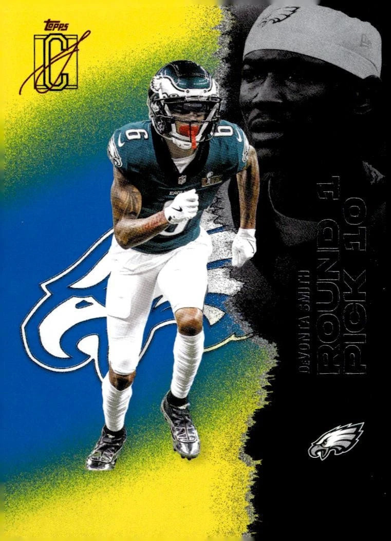 DeVonta Smith [Blue Yellow] Class #94 2025 Topps Signature