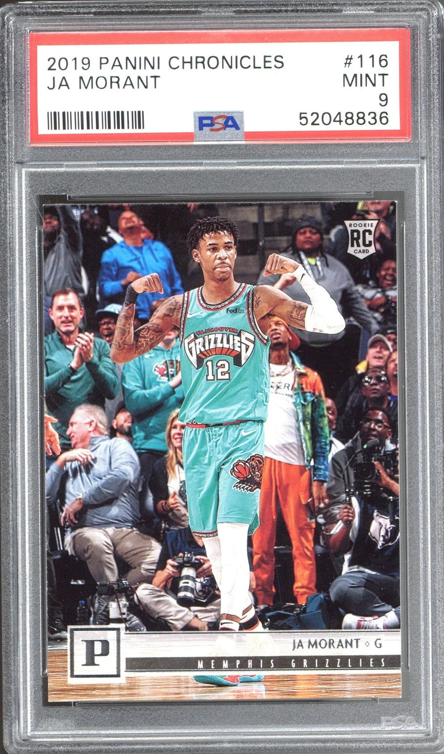 2019 Panini Chronicles Panini Ja Morant ROOKIE #116 PSA 9 NM-MT