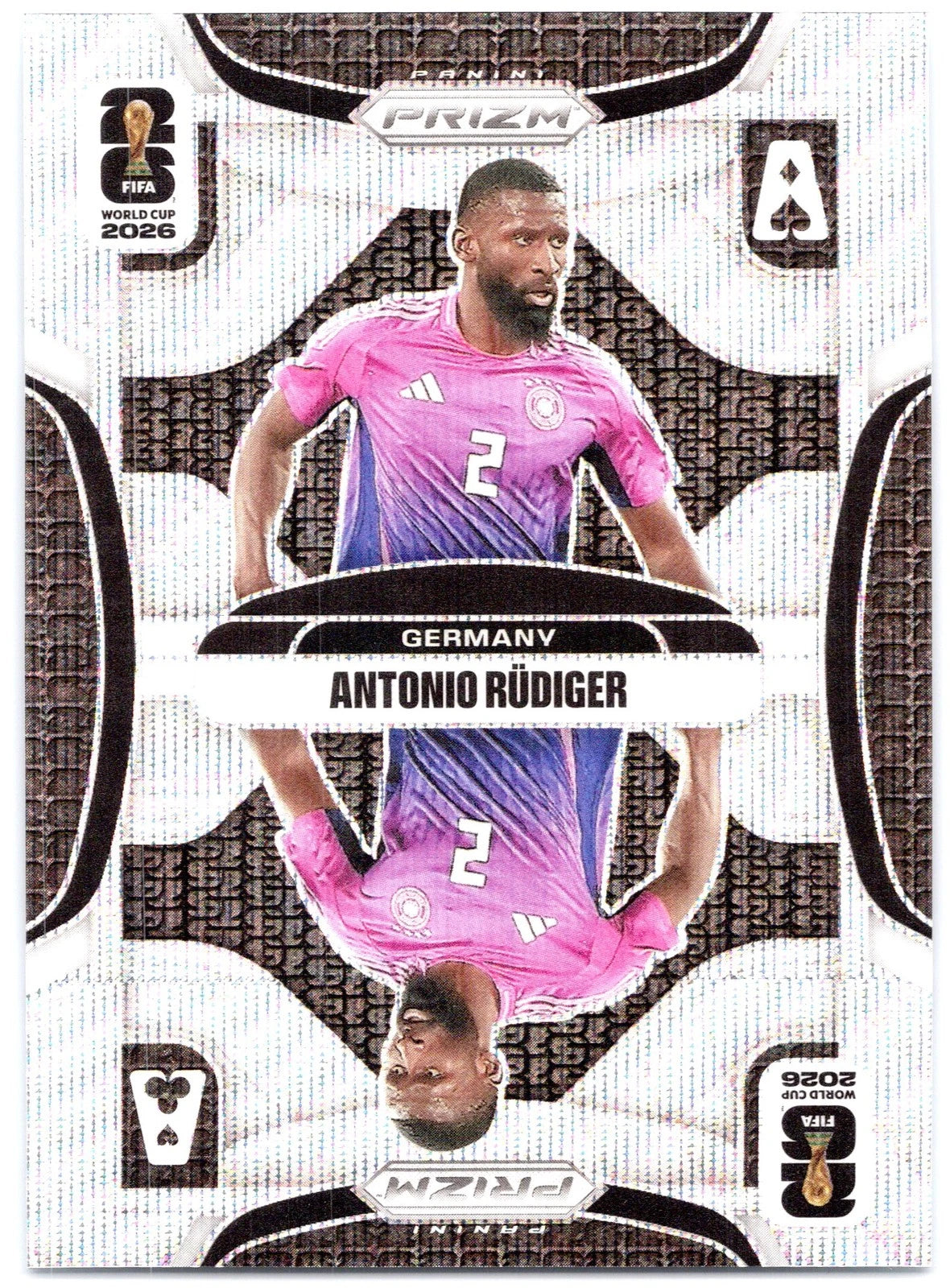 2026 Panini Prizm FIFA World Cup #2 Antonio Rudiger Aces Wave Prizm