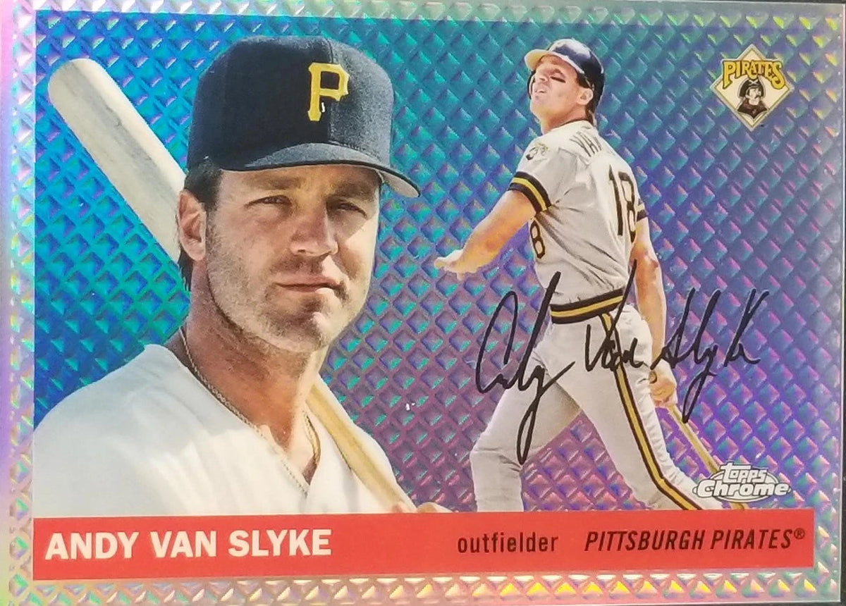 2025 Topps Chrome Platinum #491 Andy Van Slyke Diamond Etch Refractors