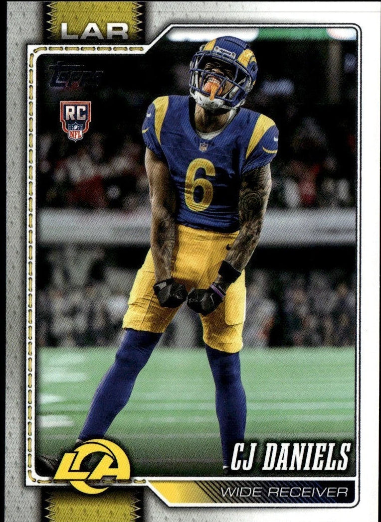 2026 Topps Football Base CJ Daniels RC Los Angeles Rams #391