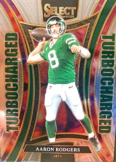 Panini Select 2024 Aaron Rodgers Turbocharged Insert #8 New York Jets NFL