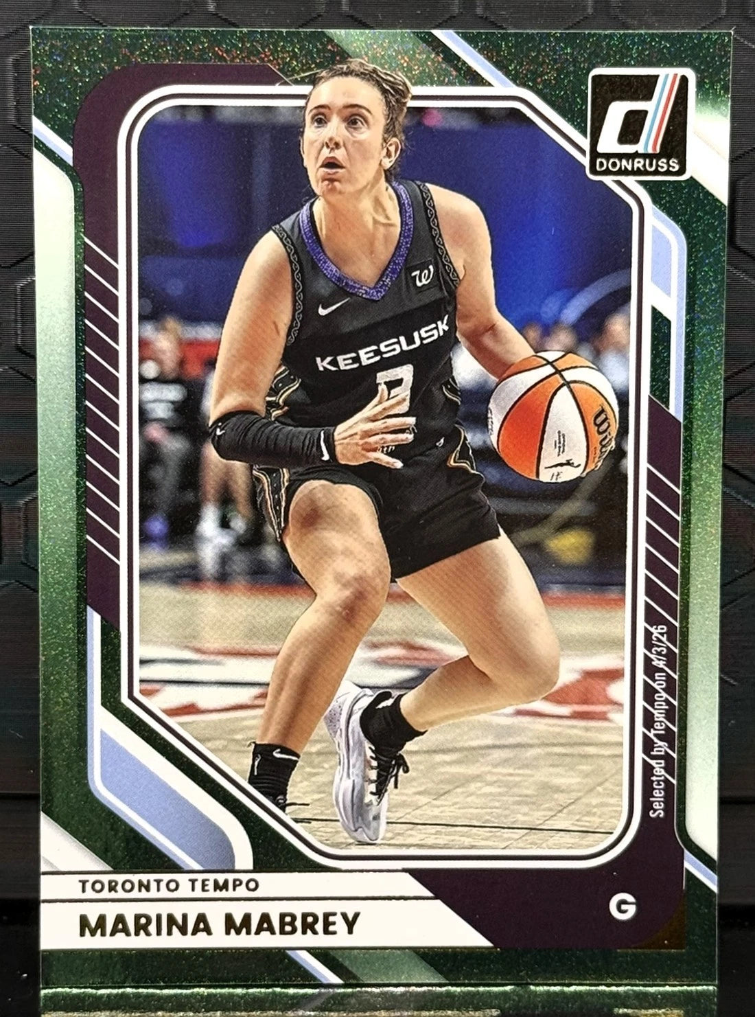 Marina Mabrey [Green Shimmer] #36 2026 Panini Donruss WNBA