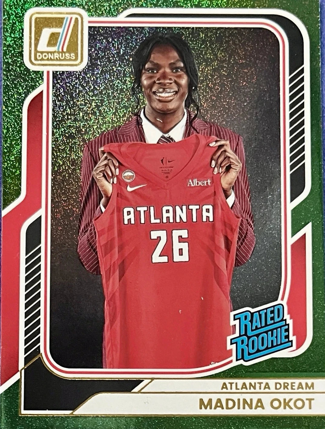 Madina Okot [Green Shimmer] #97 2026 Panini Donruss WNBA