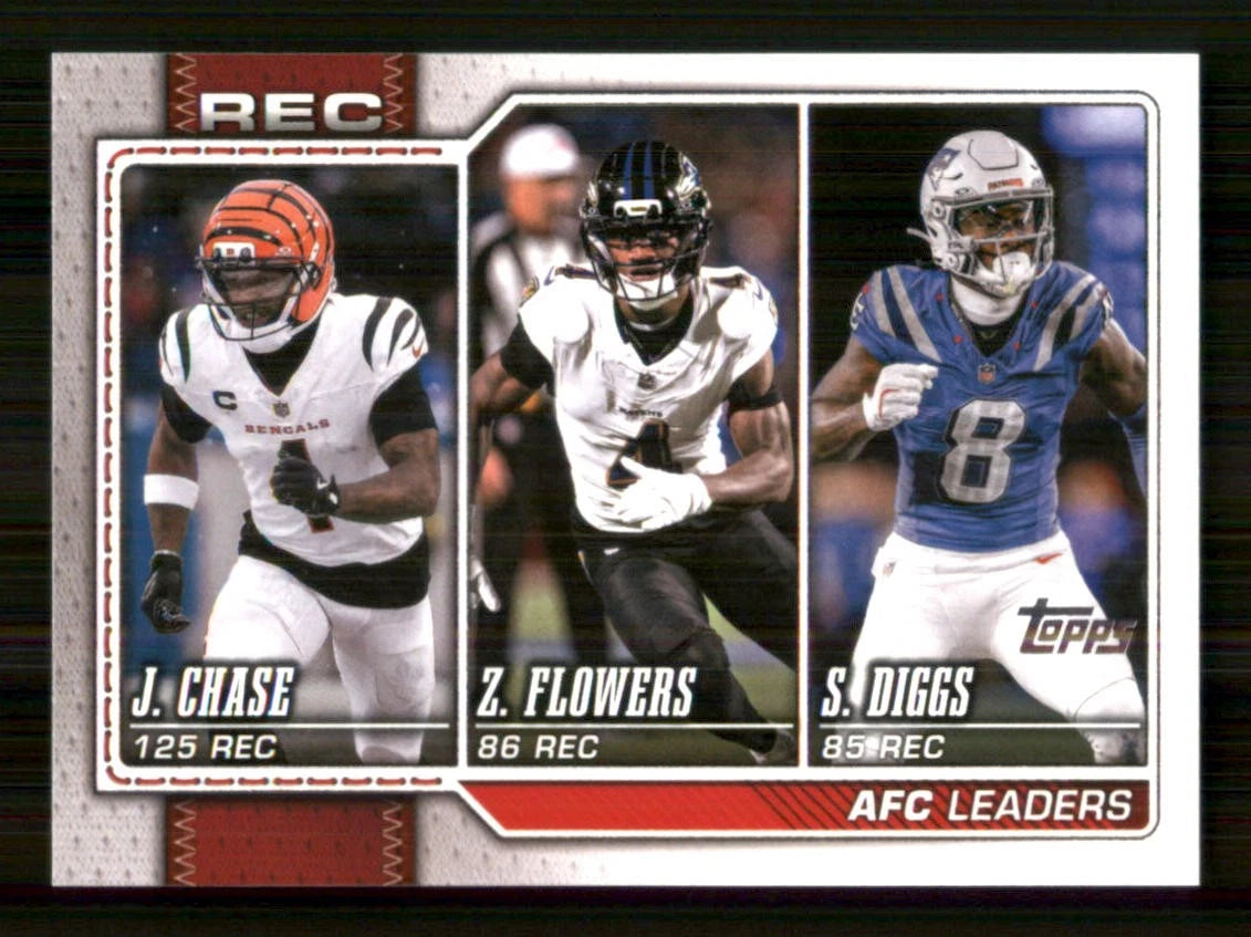Ja'Marr Chase/Zay Flowers/Stefon Diggs #284 2026 Topps Flagship