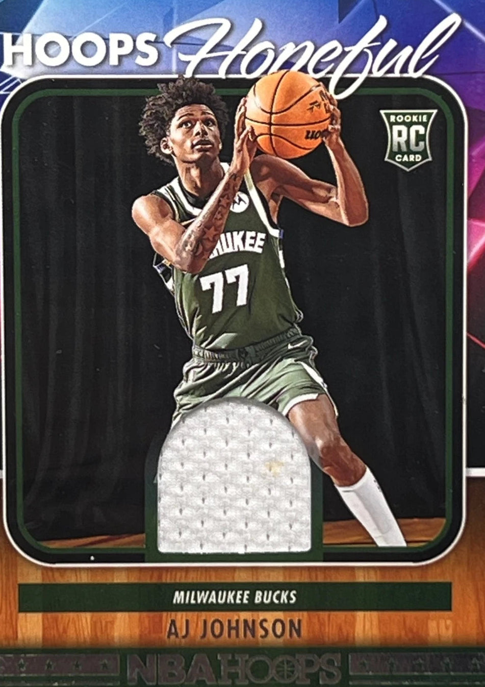2024-25 Panini NBA Hoops - Hopeful Memorabilia AJ Johnson #HHM-AJJ (MEM, RC)